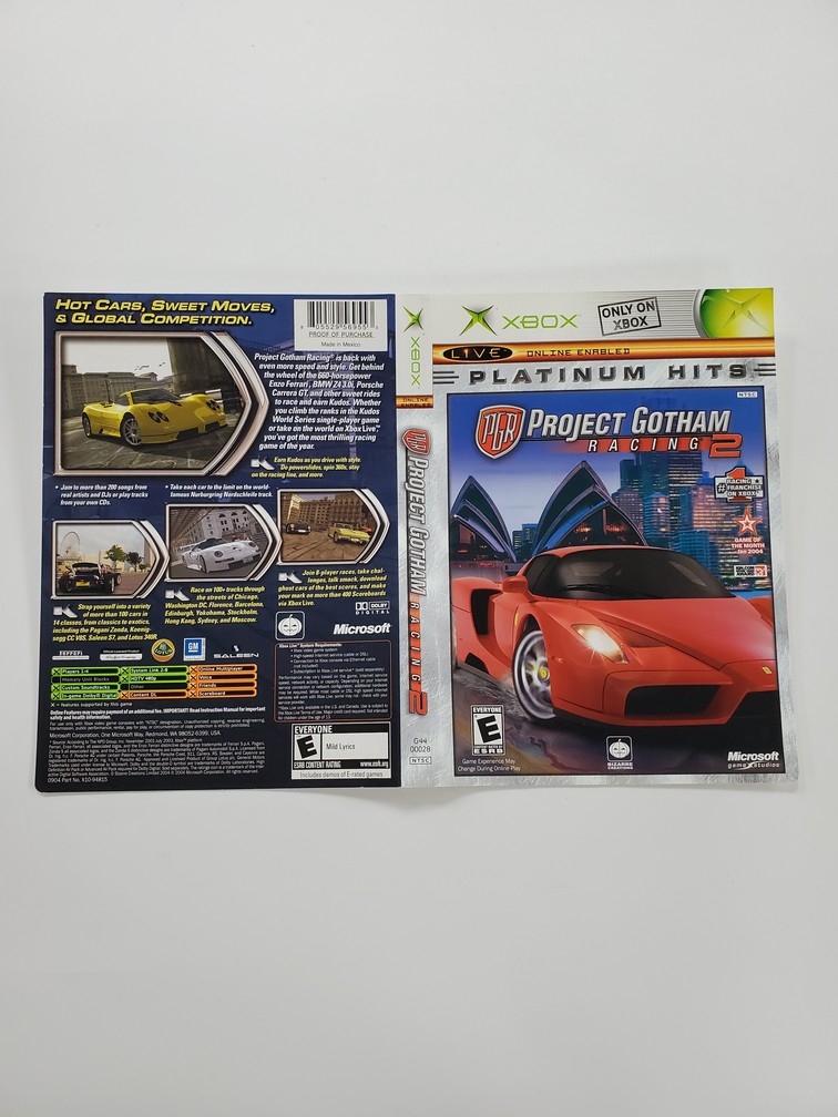 Project Gotham Racing 2 [Platinum Hits] (B)