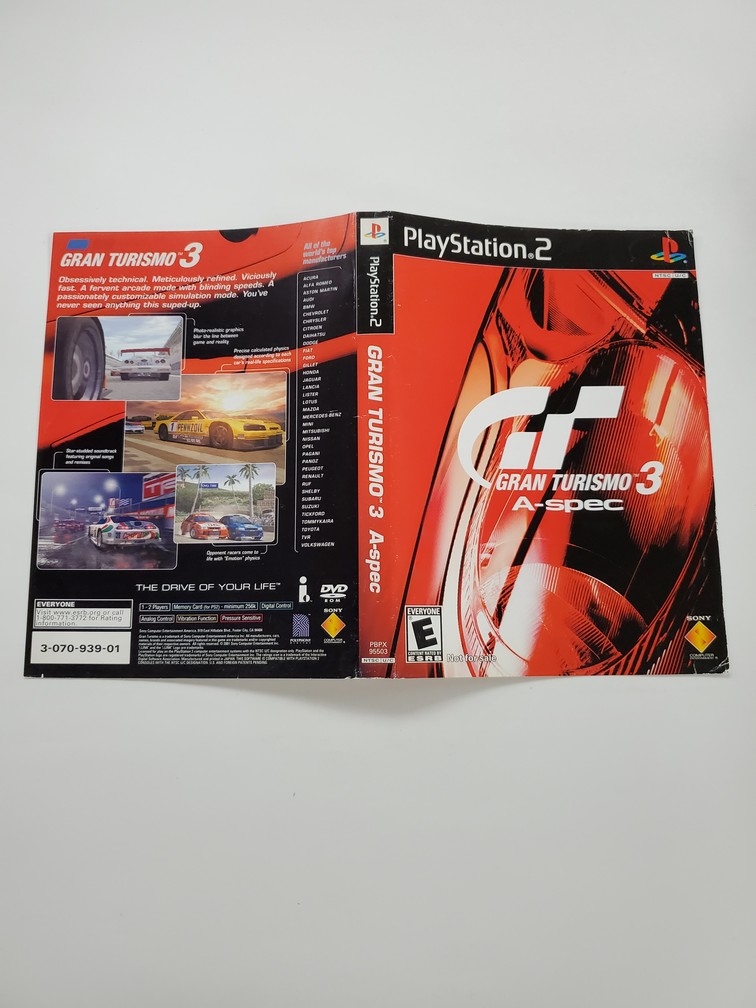 Gran Turismo 3: A-Spec (Not for Resale) (B)