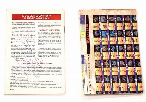 Dragon Warrior IV + Monster Chart (I)