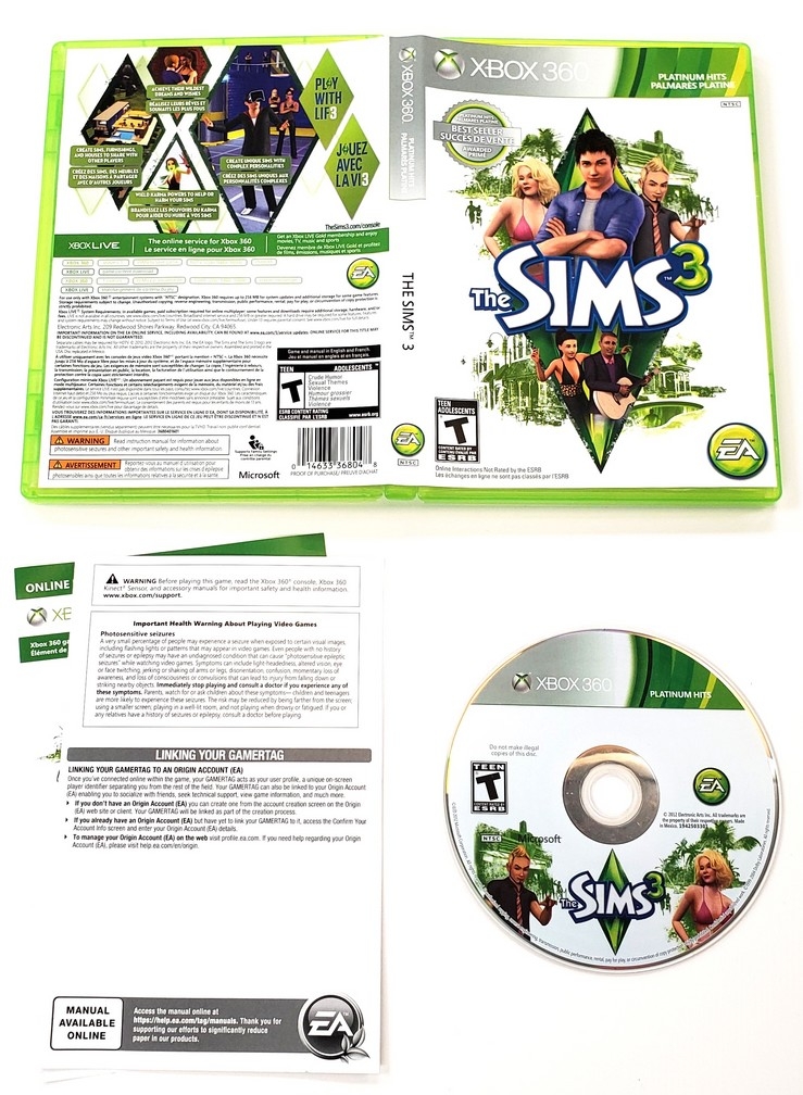 Sims 3, The (Platinum Hits) (CIB)