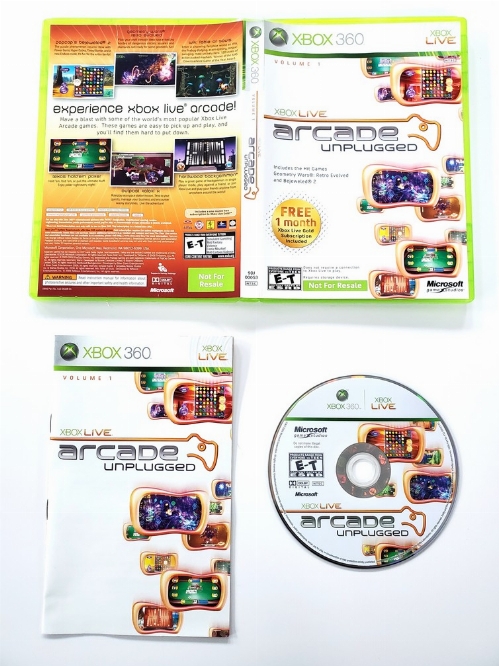 Xbox Live Arcade: Unplugged Volume 1 (CIB)