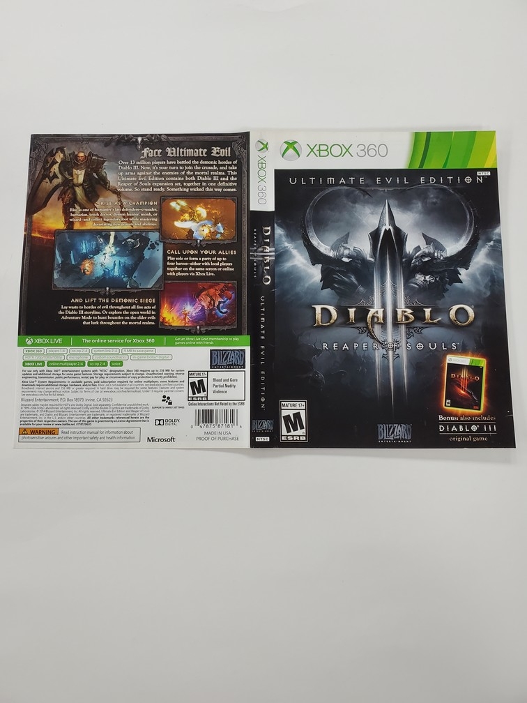 Diablo III: Reaper of Souls [Ultimate Evil Edition] (B)