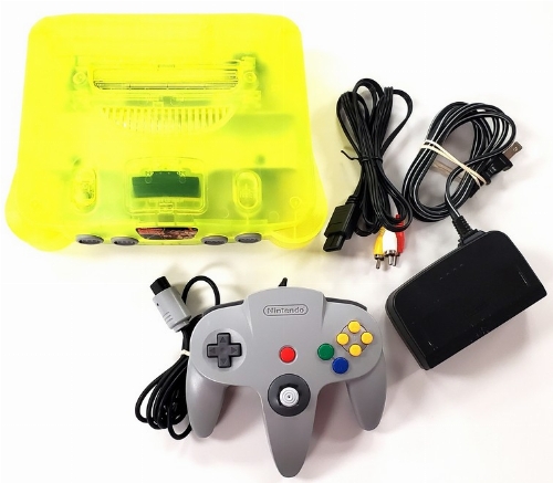 Nintendo 64 - Custom Lime Shell (Model NUS-001)