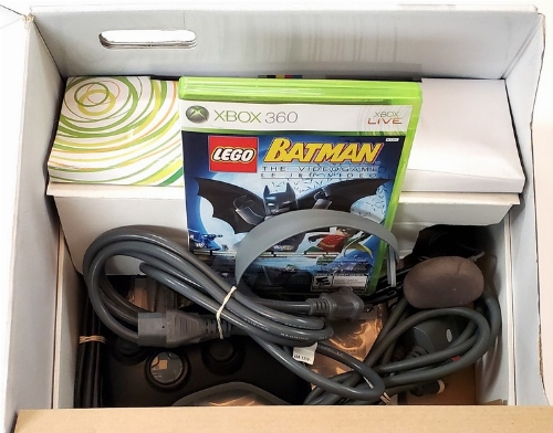 Xbox 360 Elite Black (120GB) - Lego Batman: The Videogame & Pure Bundle (CIB)