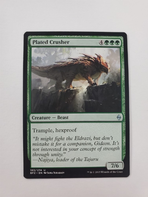 Plated Crusher