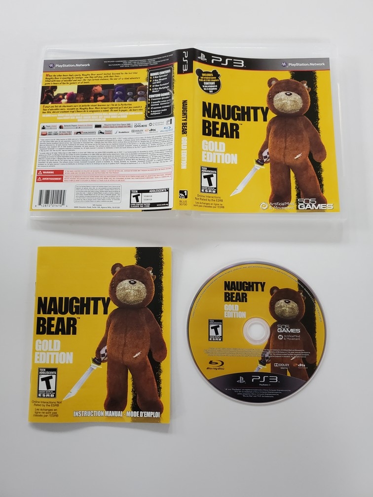 Naughty Bear (Gold Edition) (CIB)