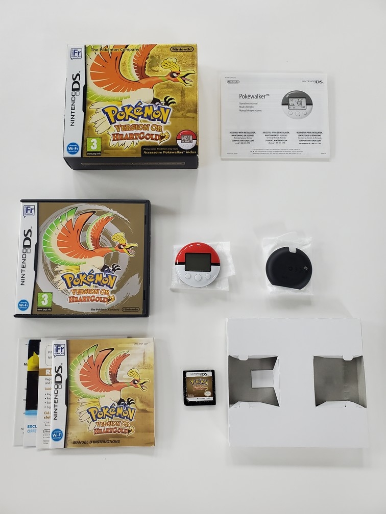 Pokemon: HeartGold Version (Pokewalker Bundle) (Version Francaise) (CIB)