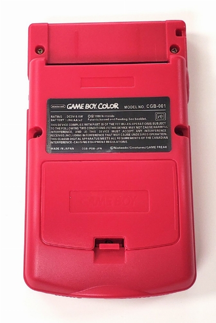 GameBoy Color (Model CGB-001) (Pink Custom Shell)