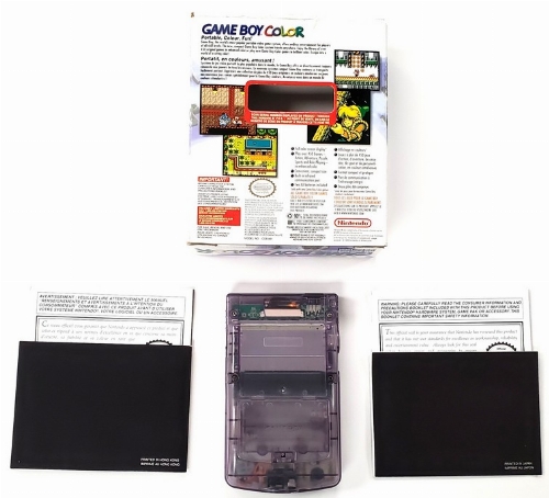 GameBoy Color - Atomic Purple (Model CGB-001) (CIB)