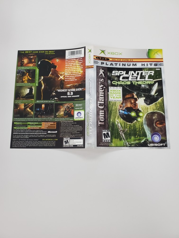 Tom Clancy's Splinter Cell: Chaos Theory (Platinum Hits) (B)