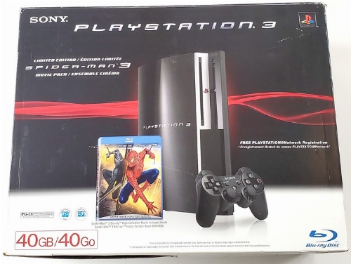Playstation 3 Phat (40GB) (Spider-Man 3 Movie Pack Limited Edition) (Model CECHG01) (CIB)