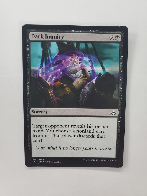 Dark Inquiry