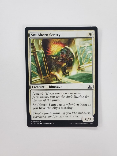 Snubhorn Sentry