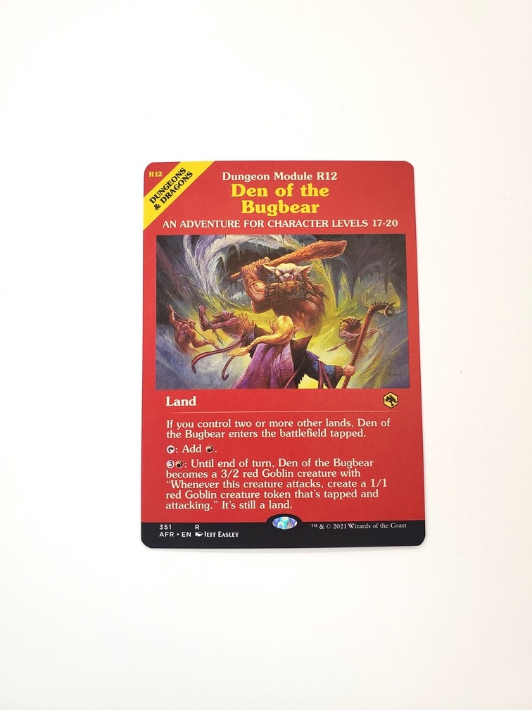 Den of the Bugbear (Dungeon Module)
