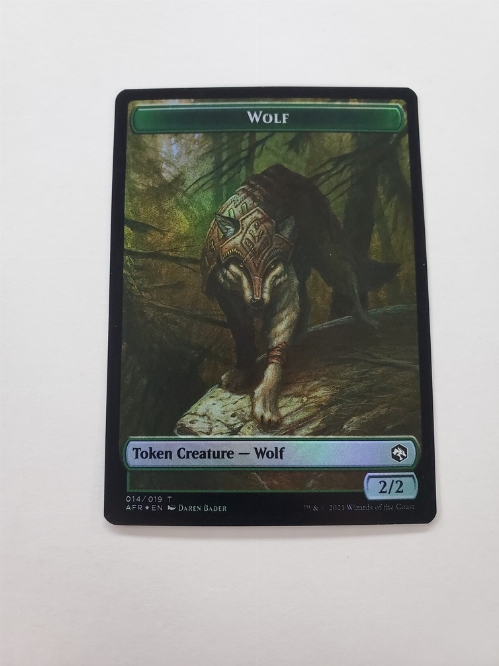 Wolf // Faerie Dragon - Double-Sided Token (Foil)