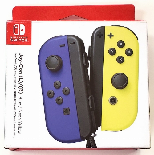 Nintendo Switch Blue/Neon Yellow Joy-Con (CIB)