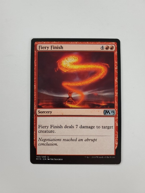 Fiery Finish