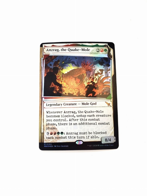 Anzrag, the Quake-Mole (Showcase) (Invisible Ink) (Foil)