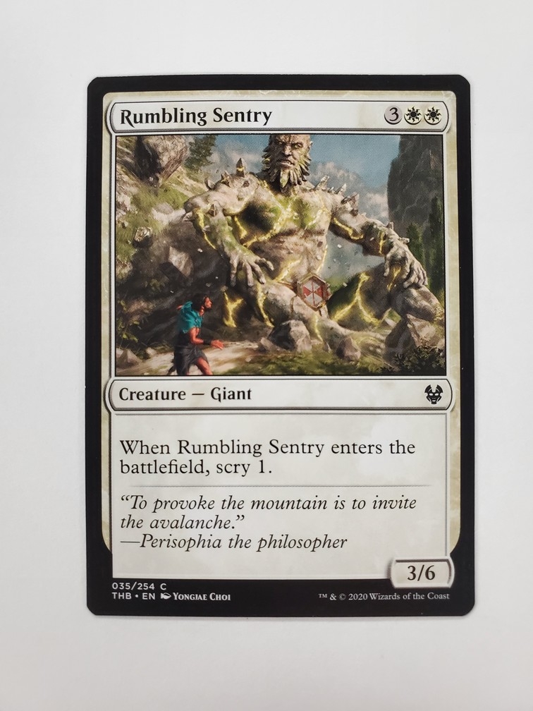 Rumbling Sentry