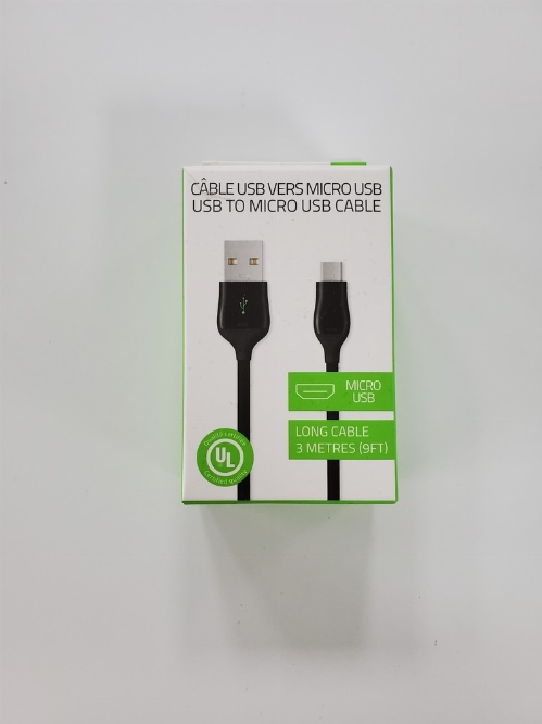 USB to Micro USB Cable (9 FT) (NEW)