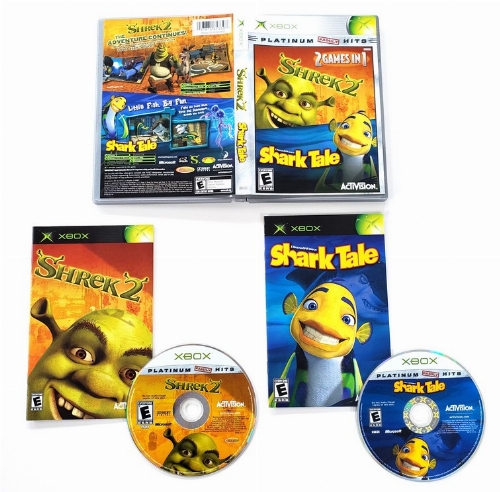 Shrek 2 & Shark Tale: 2 Games in 1 (Platinum Hits) (CIB)