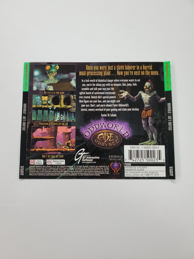 Oddworld: Abe's Oddysee [Greatest Hits] (B)