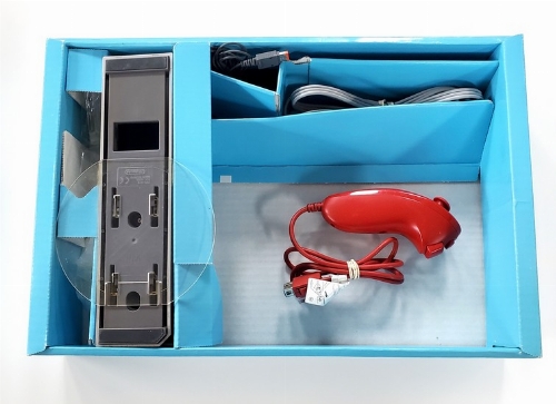 Nintendo Wii Red - New Mario Bros/Wii Sports Bundle (Model RVL-001 USA) (CIB)