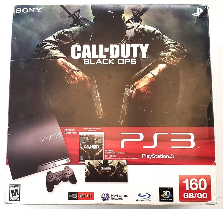 Playstation 3 Slim Black - Call of Duty: Black Ops (160GB) (Model CECH-2501A) (CB)