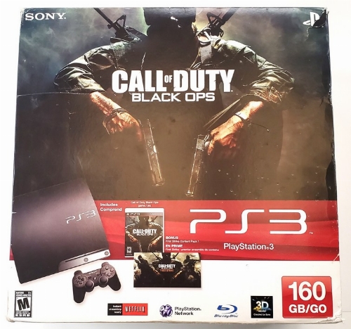 Playstation 3 Slim Black - Call of Duty: Black Ops (160GB) (Model CECH-2501A) (CB)