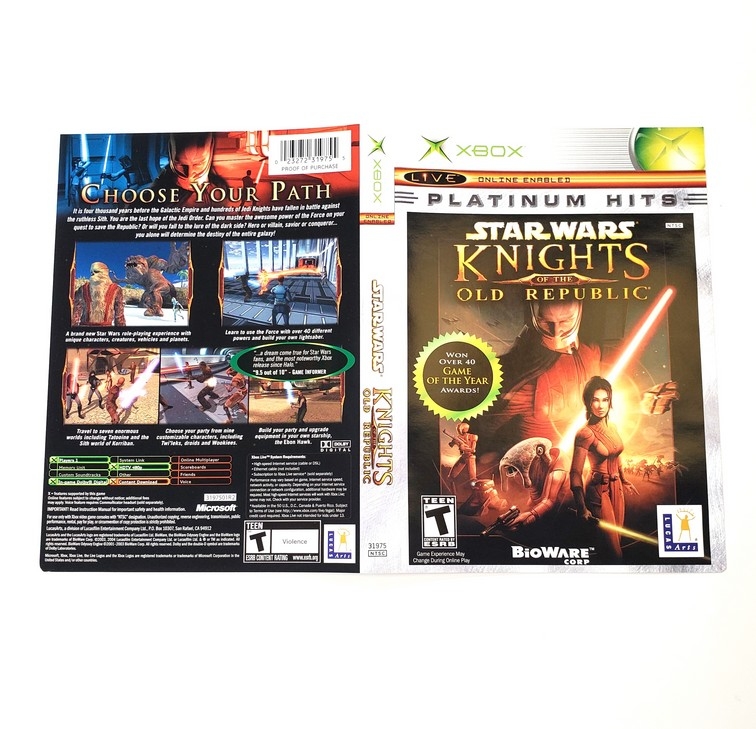 Star Wars: Knights of the Old Republic (Platinum Hits) (B)