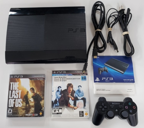 PlayStation 3 500GB Super Slim (The Last of Us Bundle) (Model CECH-4201C) (CIB)