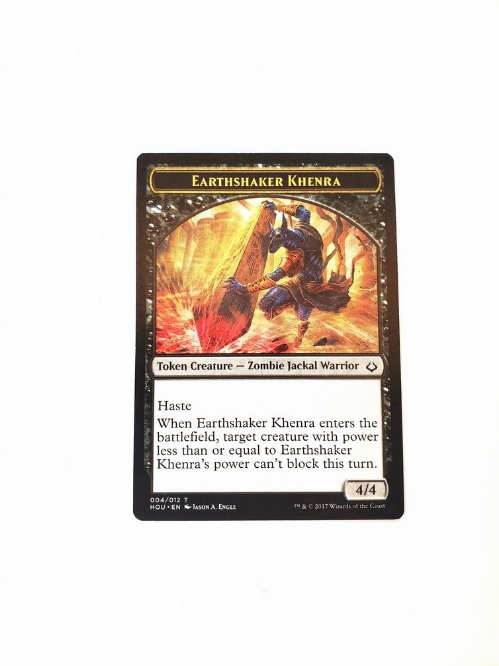 Earthshaker Khenra // Cat - Double-Sided Token