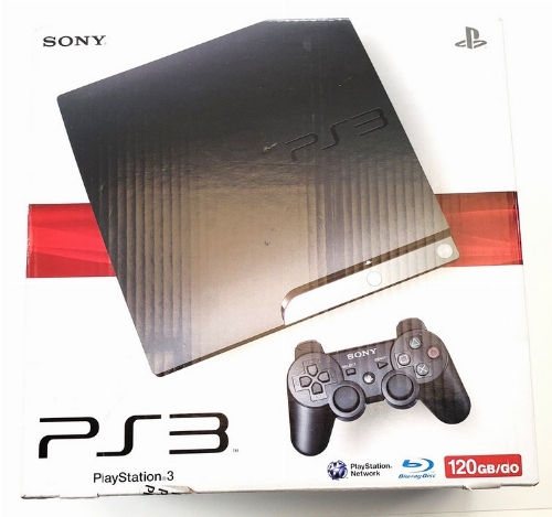 Playstation 3 Slim Black (120GB) (Model CECH-2001A) (CIB)