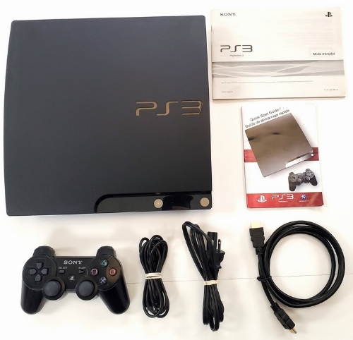 Playstation 3 Slim Black (120GB) (Model CECH-2001A) (CIB)