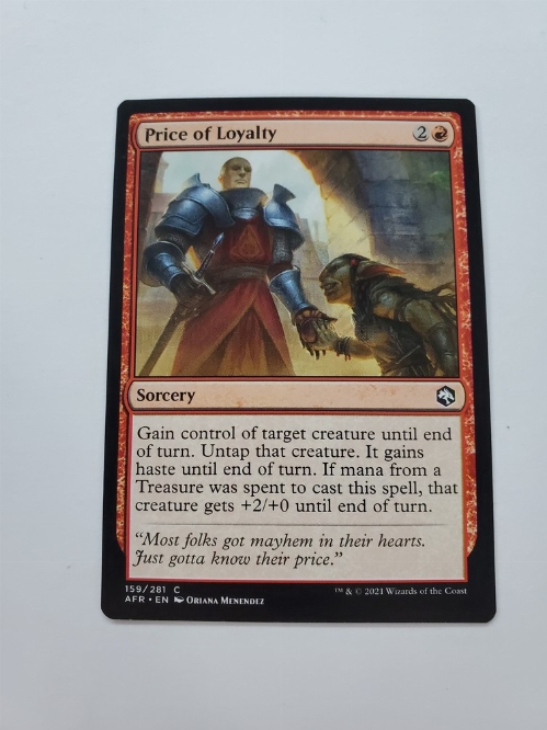 Price of Loyalty