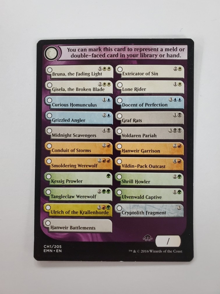 Eldritch Moon Checklist Token (CH1/205)