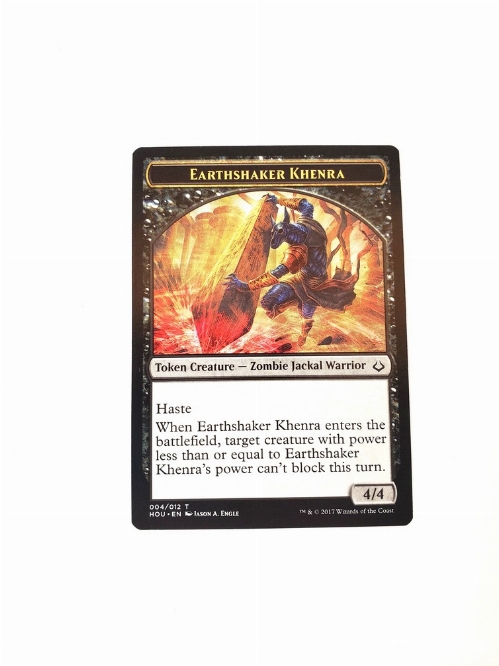Earthshaker Khenra // Zombie - Double-Sided Token