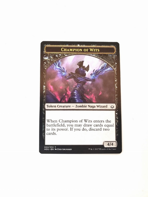 Champion of Wits // Warrior - Double-Sided Token