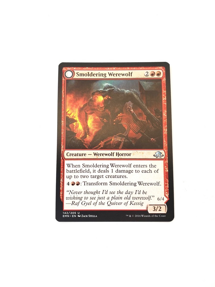 Smoldering Werewolf // Erupting Dreadwolf