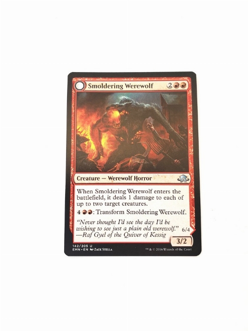 Smoldering Werewolf // Erupting Dreadwolf