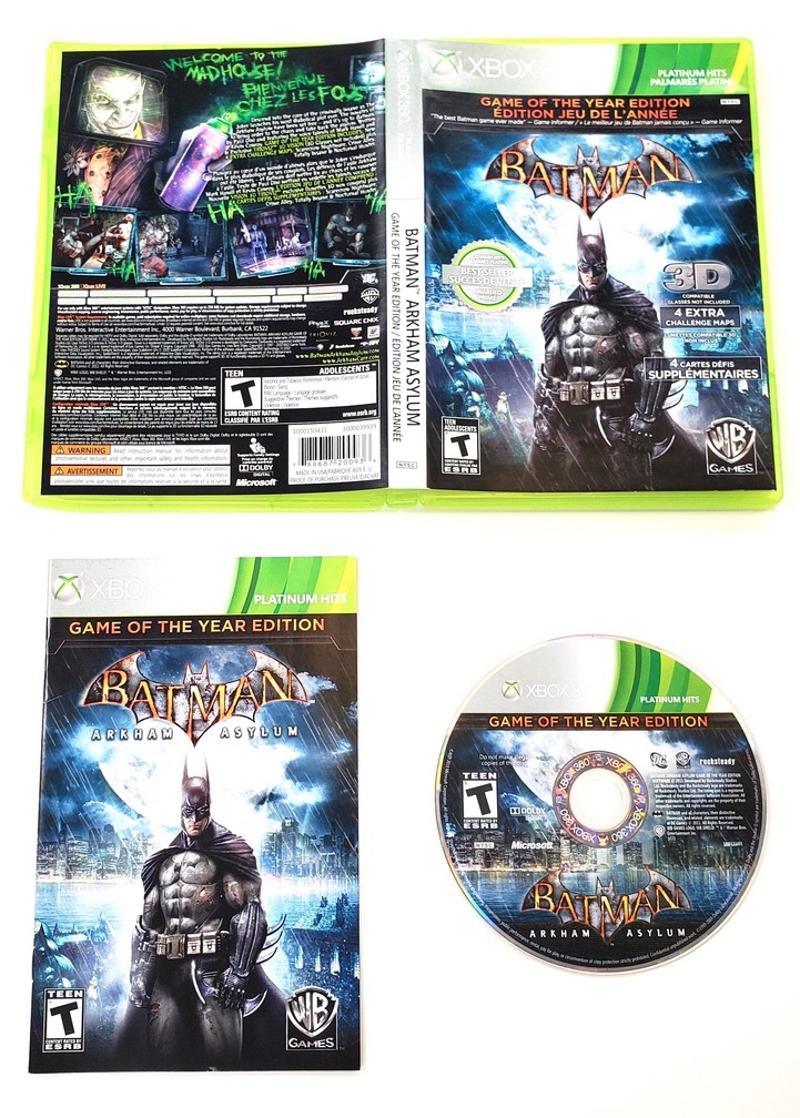 Batman: Arkham Asylum [Game of the Year Edition] [Platinum Hits] (CIB)