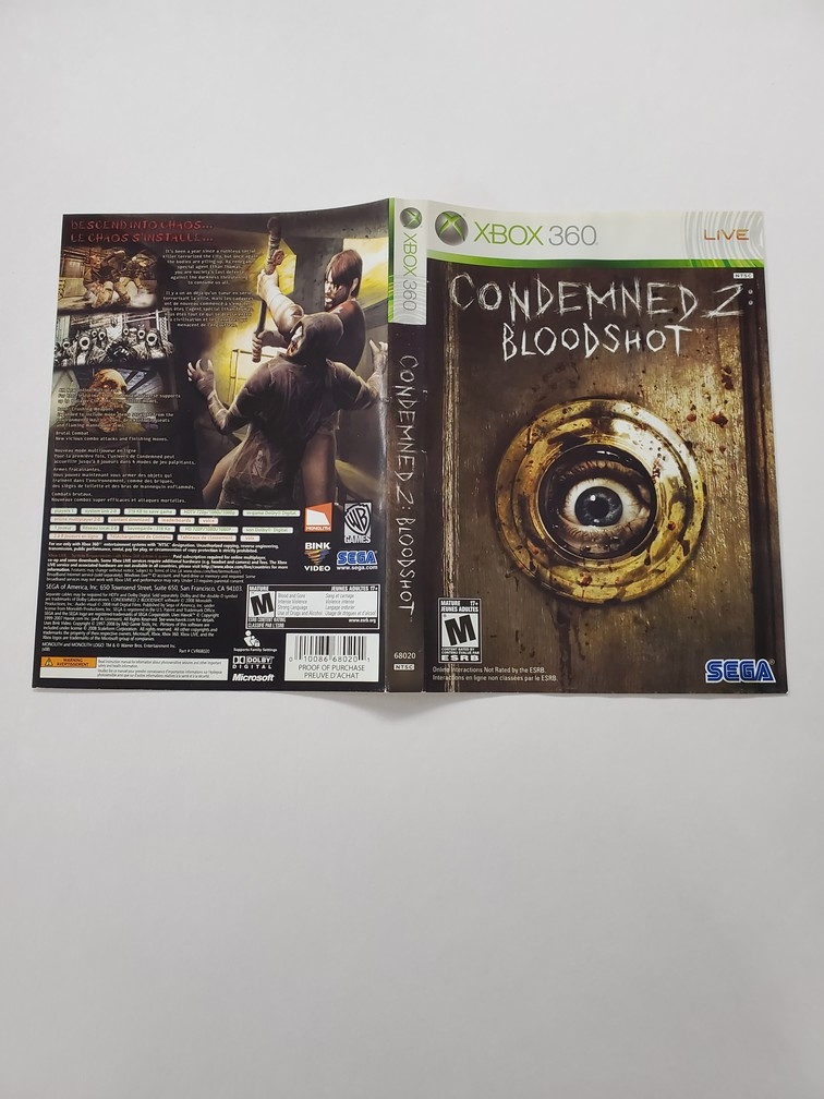 Condemned 2: Bloodshot (B)