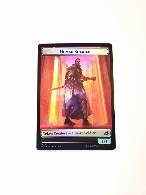 Cat // Human Soldier (005) - Double-Sided Token (Foil)