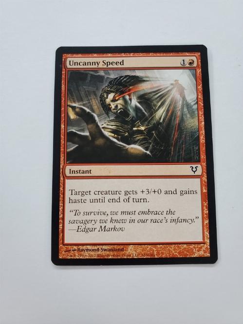 Uncanny Speed