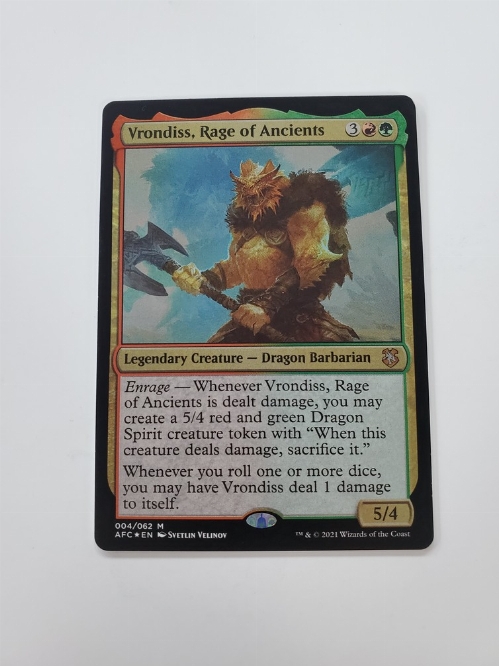 Vrondiss, Rage of Ancients (Display Commander) - Thick Stock (Foil)