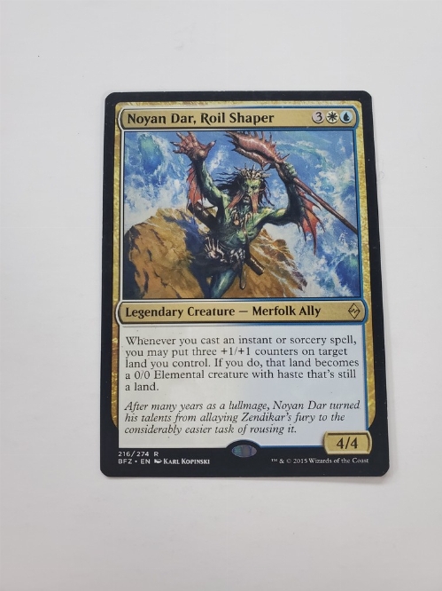 Noyan Dar, Roil Shaper