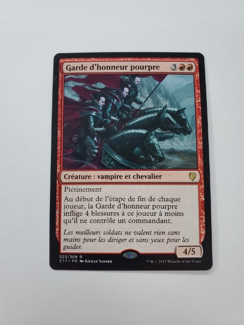 Crimson Honor Guard (Francaise)