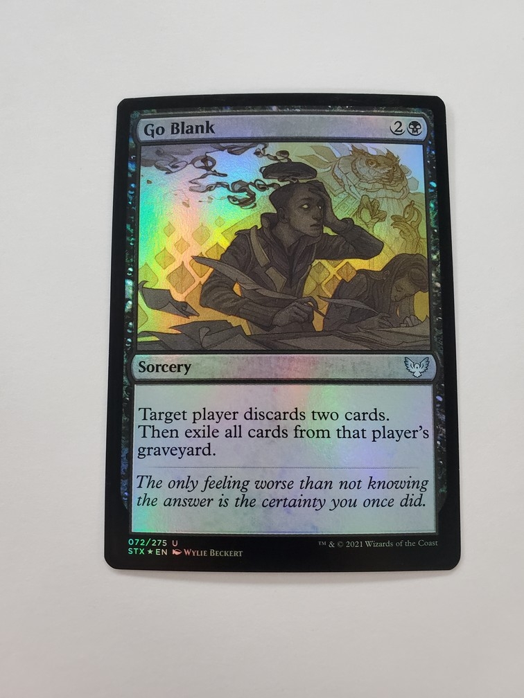 Go Blank (Foil)