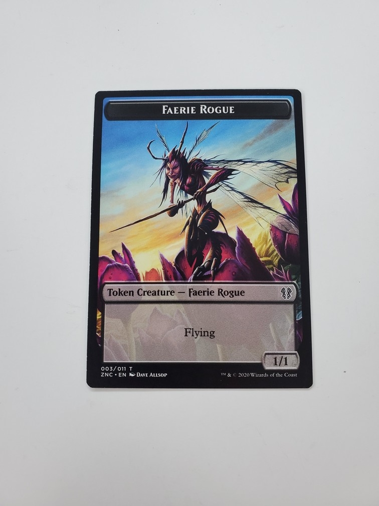 Faerie Rogue // Thopter - Double-Sided Token