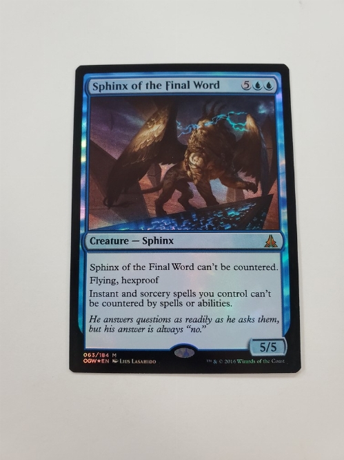Sphinx of the Final Word (Foil)